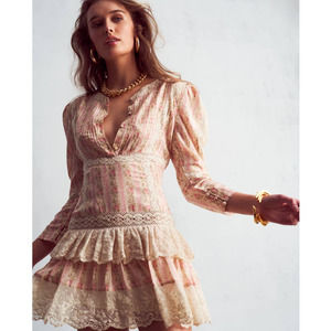 LoveShackFancy Pirelle pink dress